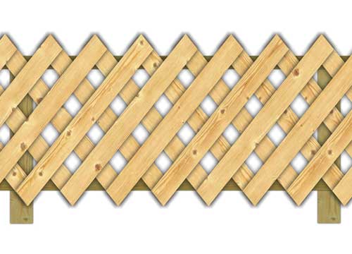 Забор деревянный «решетка»