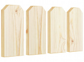 Деревянный штакетник «трапеция» : 20x150 мм