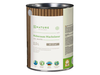 GNature 475/476 Wohnraum-Wachslasur : воск-лазурь для стен и потолков