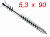 Саморезы Eurotec Terrassotec inox - 5,3 мм x 90 мм
