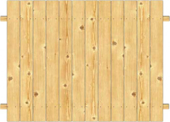 Забор деревянный сплошной