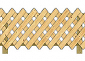 Забор деревянный «решетка»