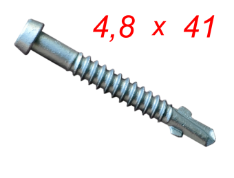 Саморезы Tulstor Wing Screw - дерево-металл - 4,8 мм x 41 мм
