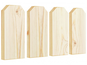 Деревянный штакетник «трапеция» : 20x150 мм