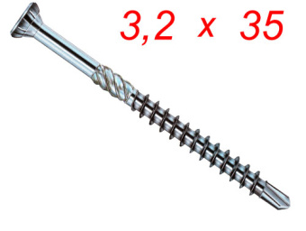 Саморезы Tulstor Hobotec - 3,2 мм x 35 мм