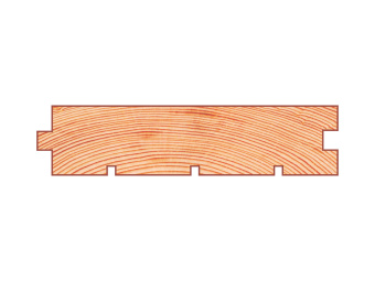 Половая доска из ангарской сосны - 27 x 120 мм - сорт B