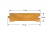 Половая доска из лиственницы - 28 x 115 мм - сорт Прима (А)
