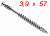 Саморезы Eurotec Cylinder Head финишные - 3,9 мм x 57 мм