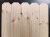 Деревянный штакетник «трапеция» : 20x90 мм